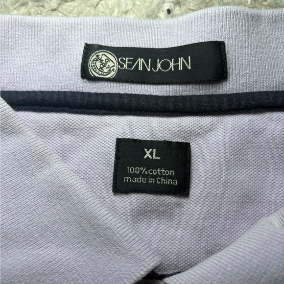 Sean John Men's Light Gray Polo Shirt Size XL - Picture 3 of 4
